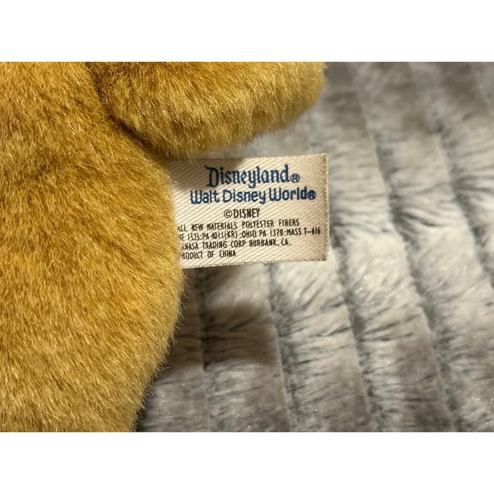 Disney Vintage Lion King Simba Plush Disneyland Walt Disney 9 inch Pouncing Lion